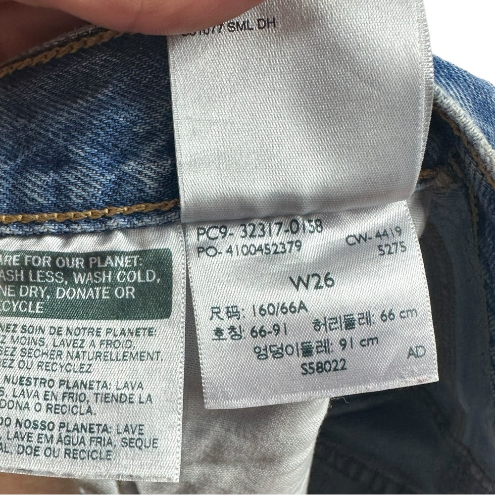 LEVI’S: Premium 501 Women’s Distressed Jean Shorts -Size 26 - Picture 12 of 12